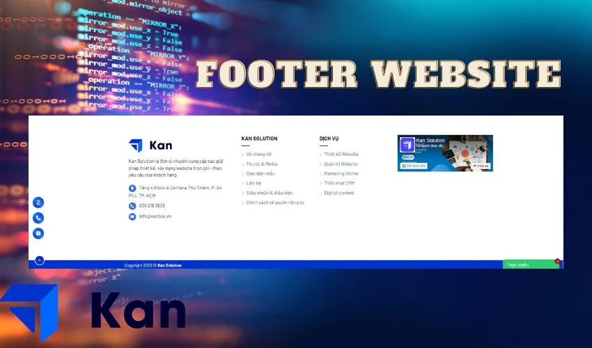 footer website
