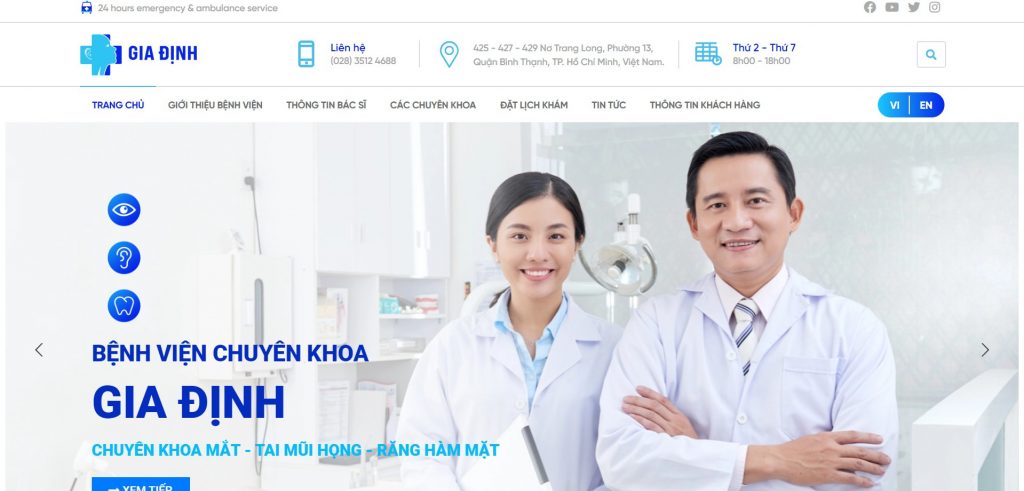 Website bệnh viện