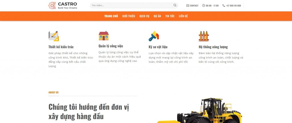 website công ty xây dựng