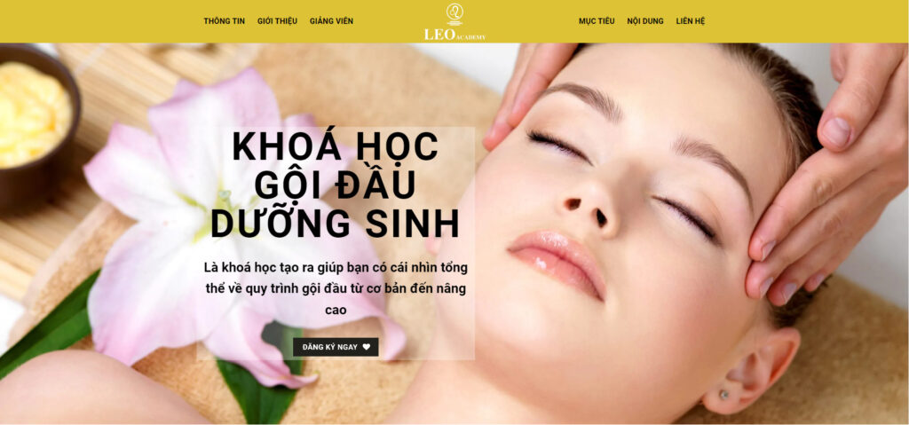 thiết kế website cho spa
