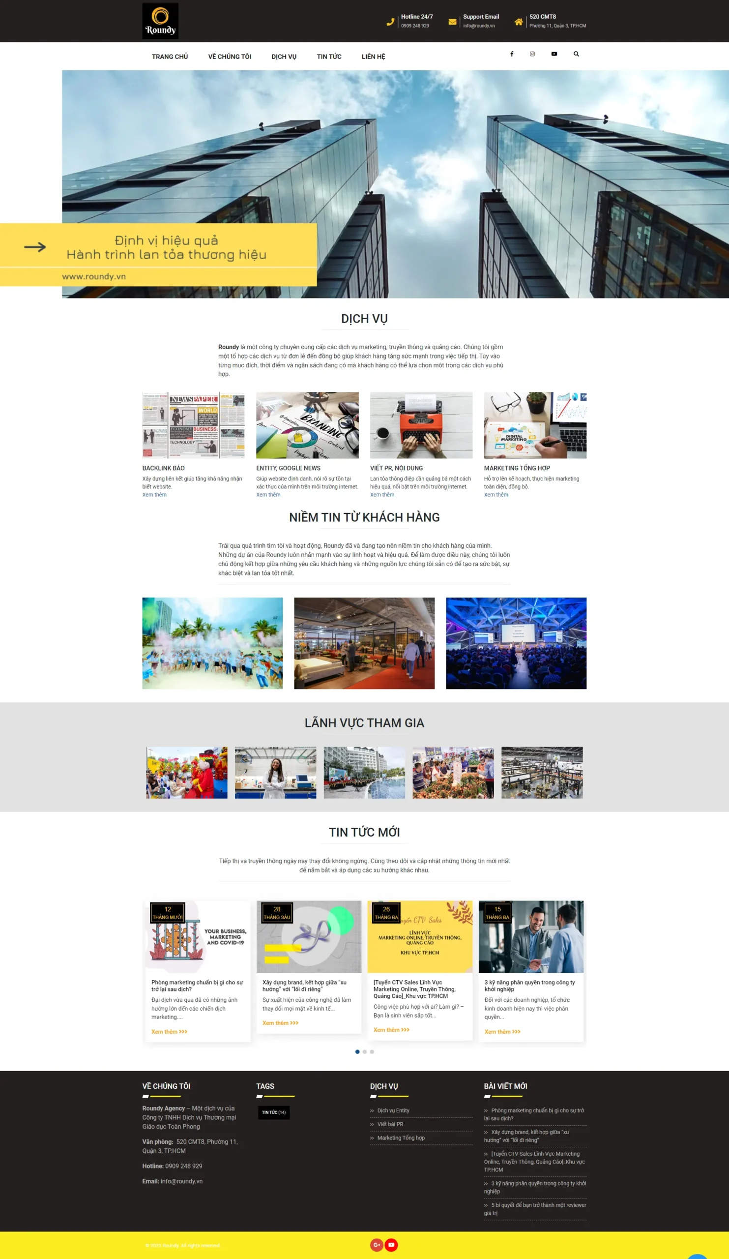 xây dựng website công ty 