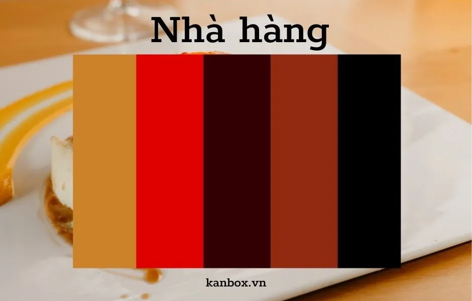 màu sắc trong thiết kế website nhà hàng
