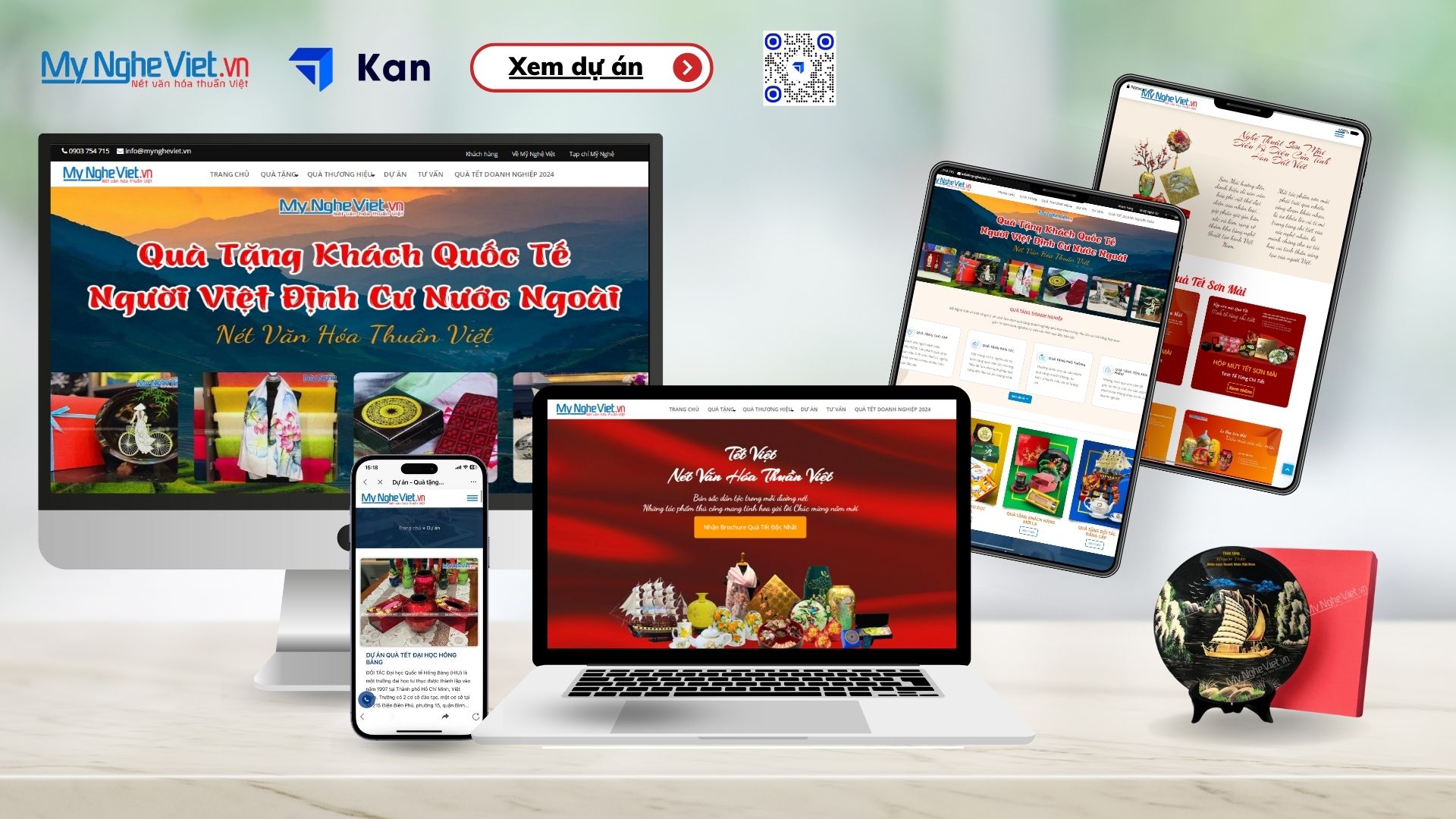 Dự án Website Quà tặng doanh nghiệp Mỹ nghệ Việt