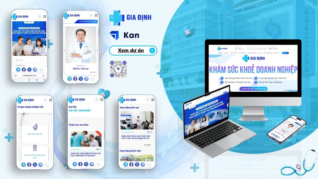 Dự án Thiết kế website Bệnh Viện Đa Khoa Gia Định