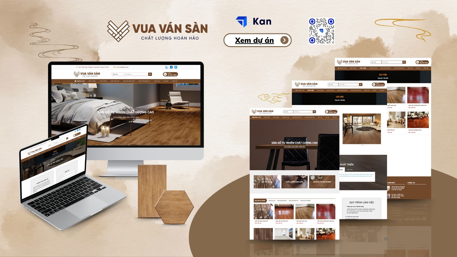 Thiết kế website sàn gỗ Vua Ván Sàn