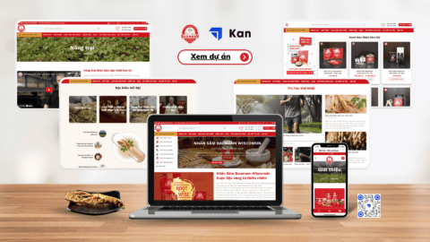 Dự án thiết kế website nhân sâm