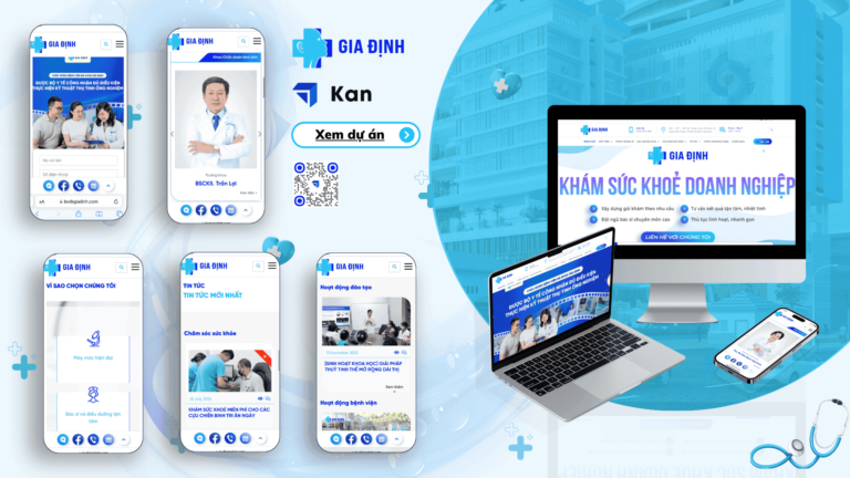 Dự án thiết kế website bệnh viện Gia Định