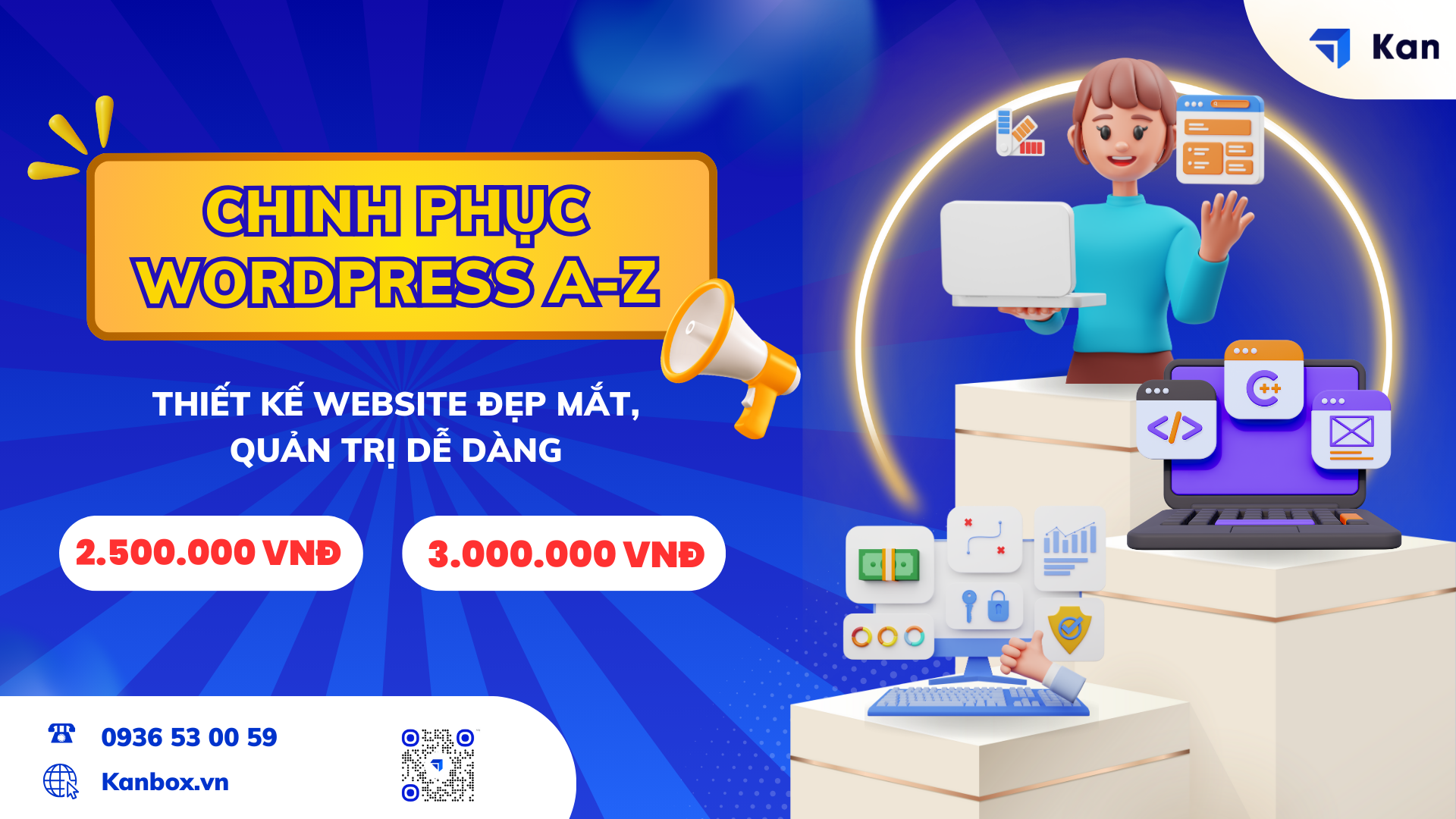 Khoá học thiết kế website bằng workpress