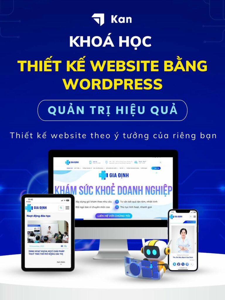 Khoá học Thiết kế website và quản trị website hiệu quả