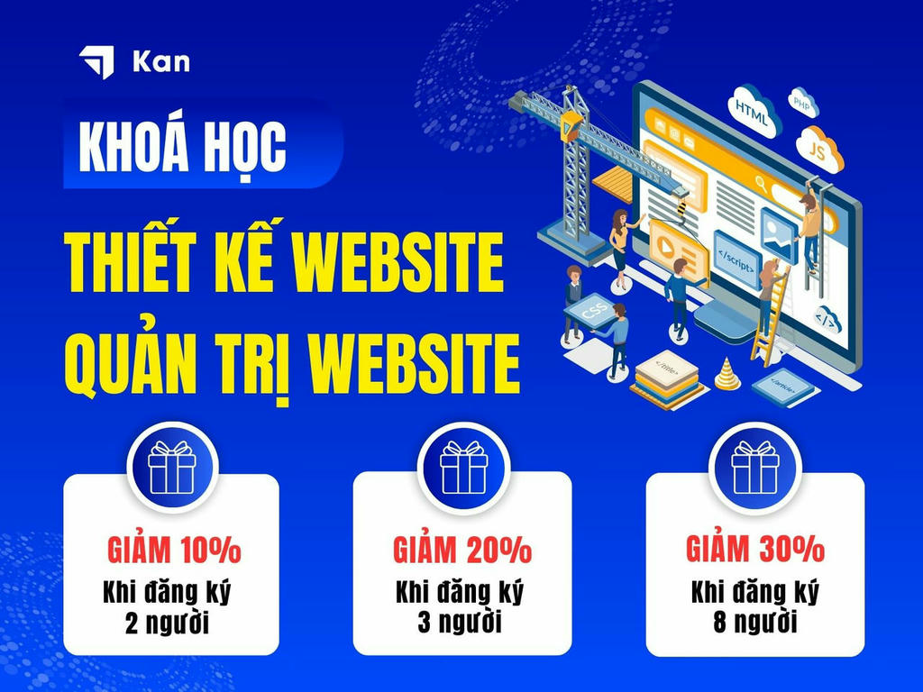 Khoá học Thiết kế website Quản trị website